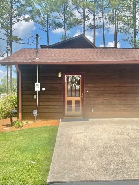 Side entrance