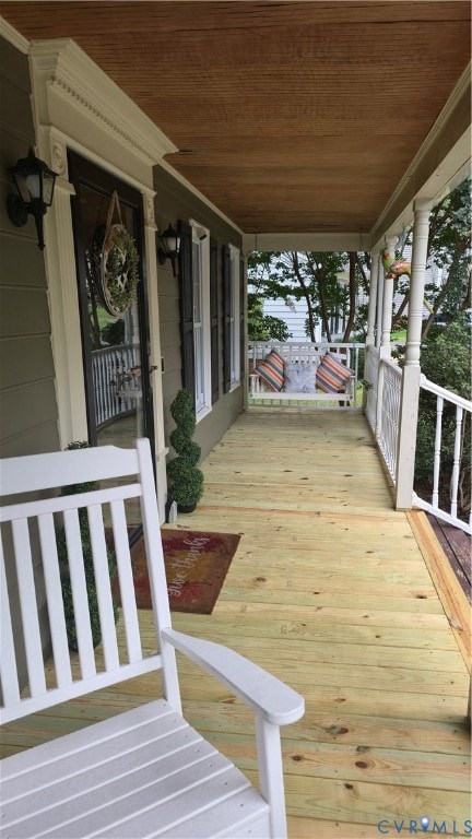 View of porch