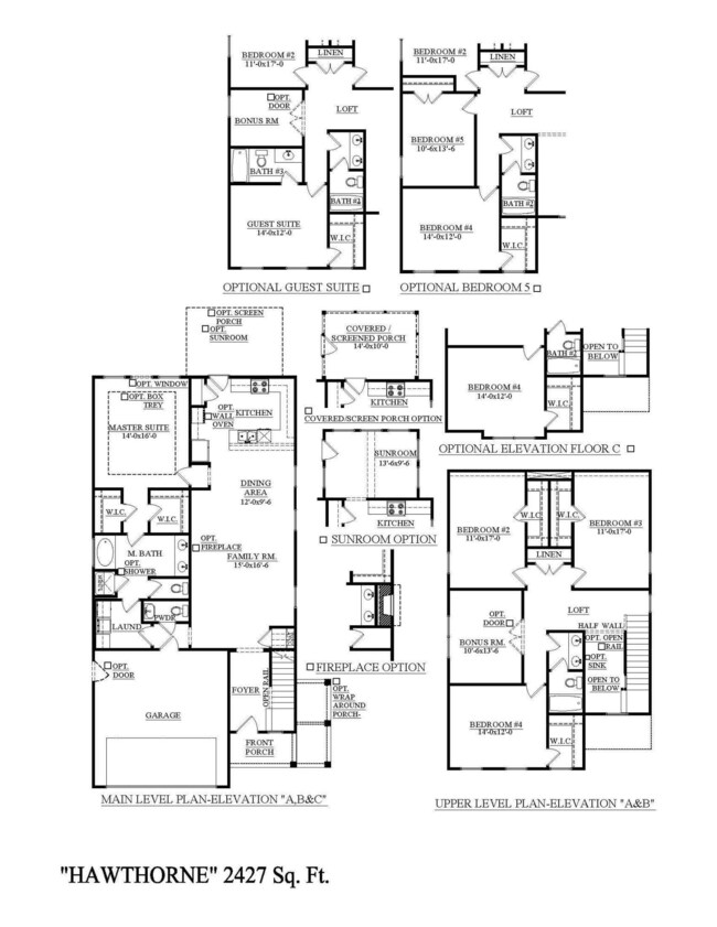 Hawthorne sales sheet