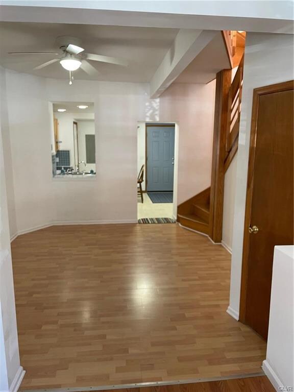 From the living room to the kitchen