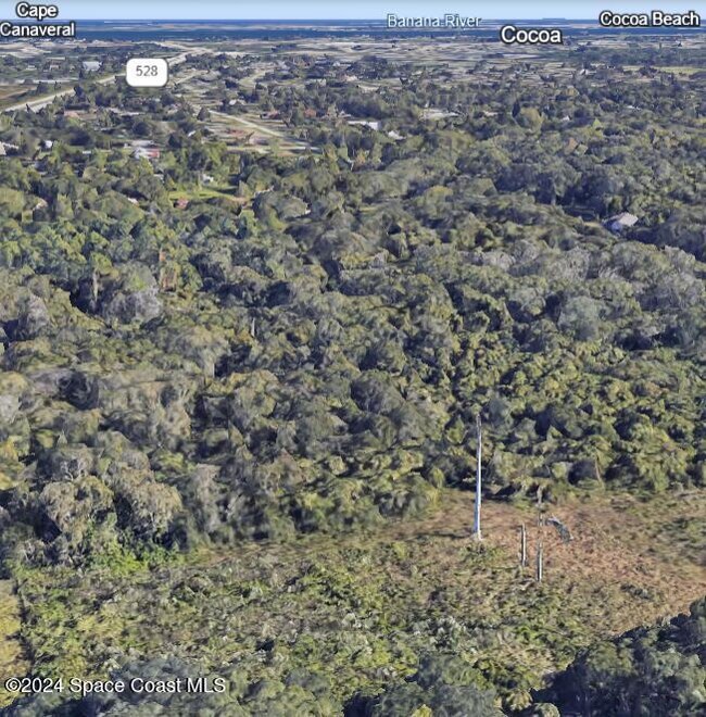 East view thru power line portion