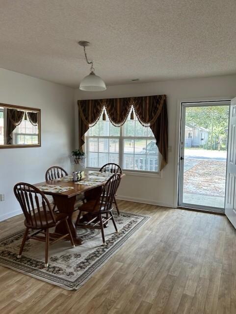 front entrance and dining area