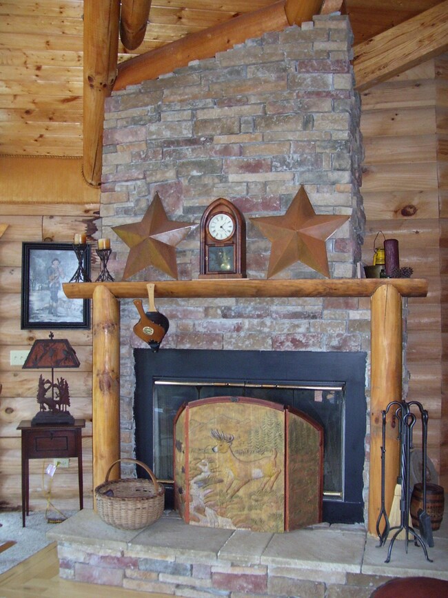 Wood burning Fireplace