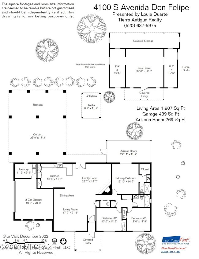 Floor plan 4100 S Avenida Don Felipe