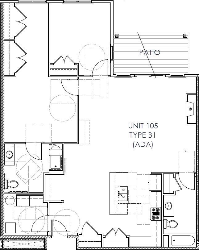 105 floor plan - ADA Compliant