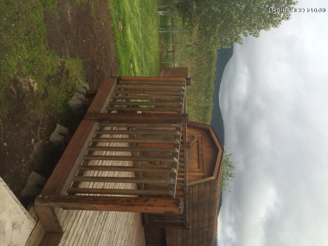 Deck and shed