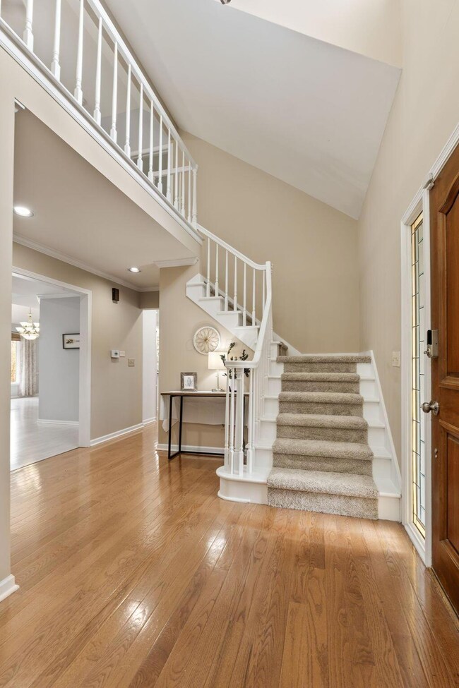 Elegant stairway to catwalk loft