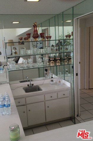 Step down wet bar great for entertaining