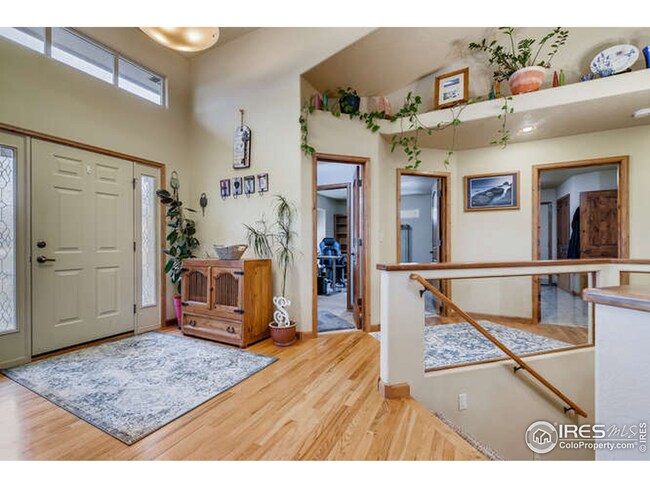 Hardwood floor entry