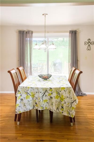 Dining Room with access to back deck.