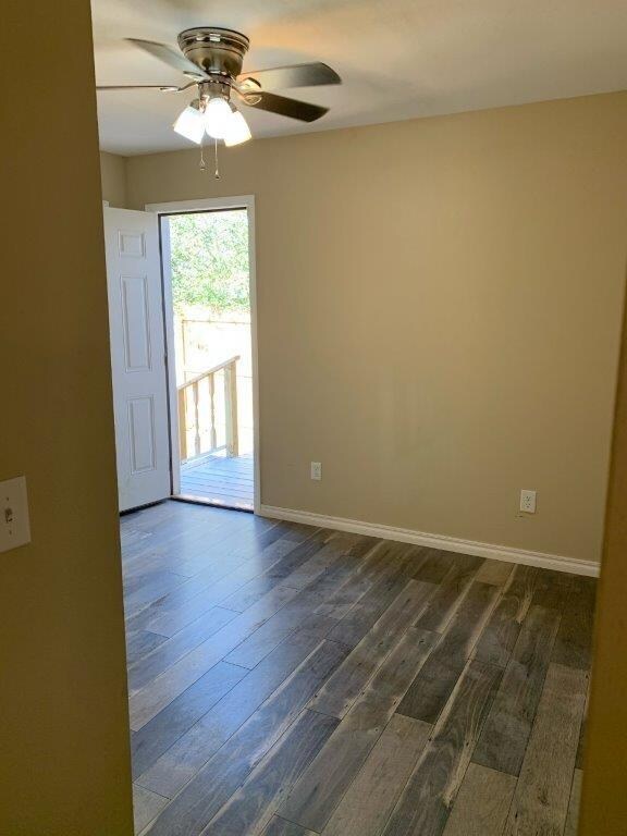 bedroom with access to back yard