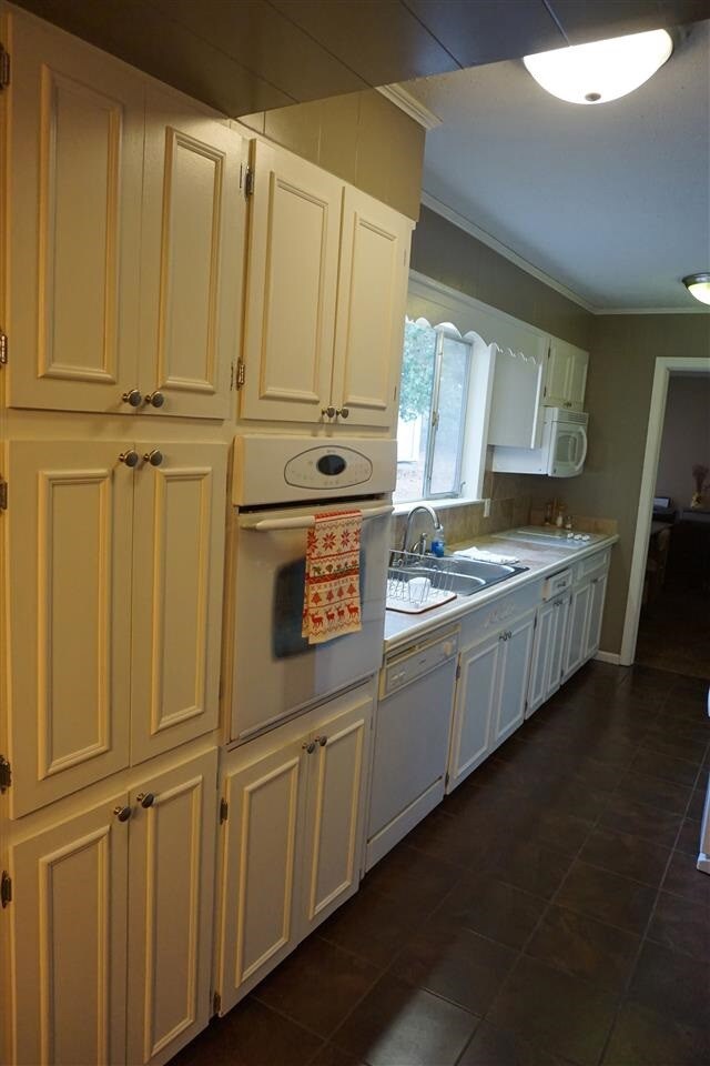 Kitchen with updated appliances.