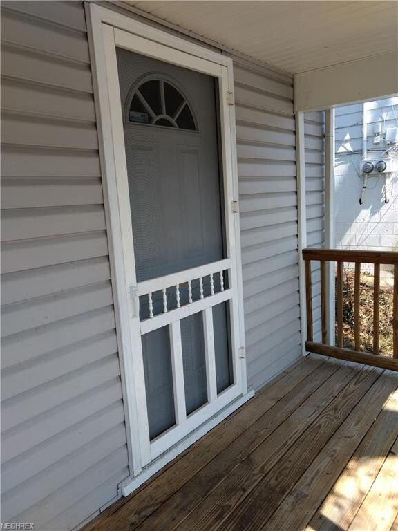 Newer front door and screen door.