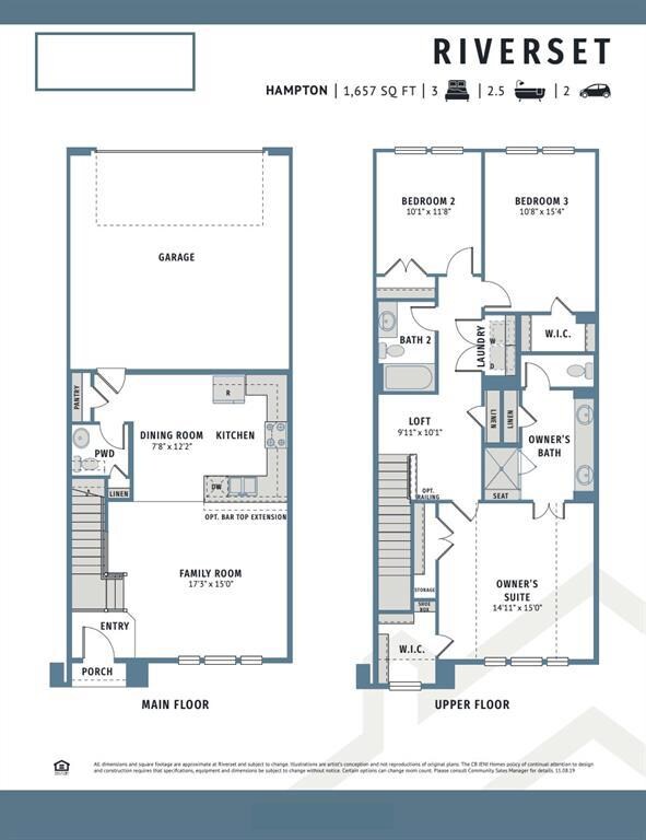 Our Hampton floor plan offers great entertaining s