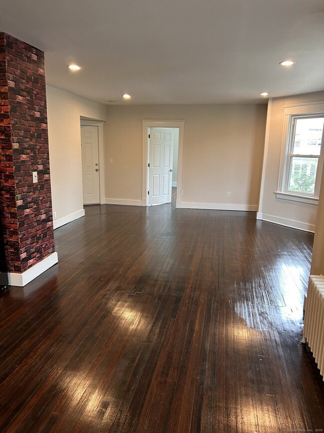 Kitchen leads to huge living room