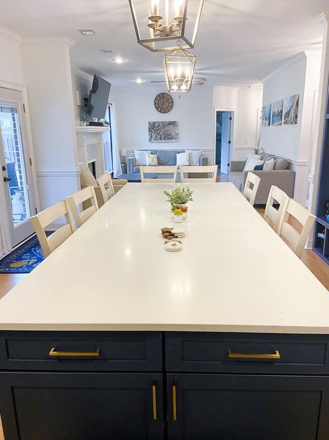 Custom Island with Quartz Countertops