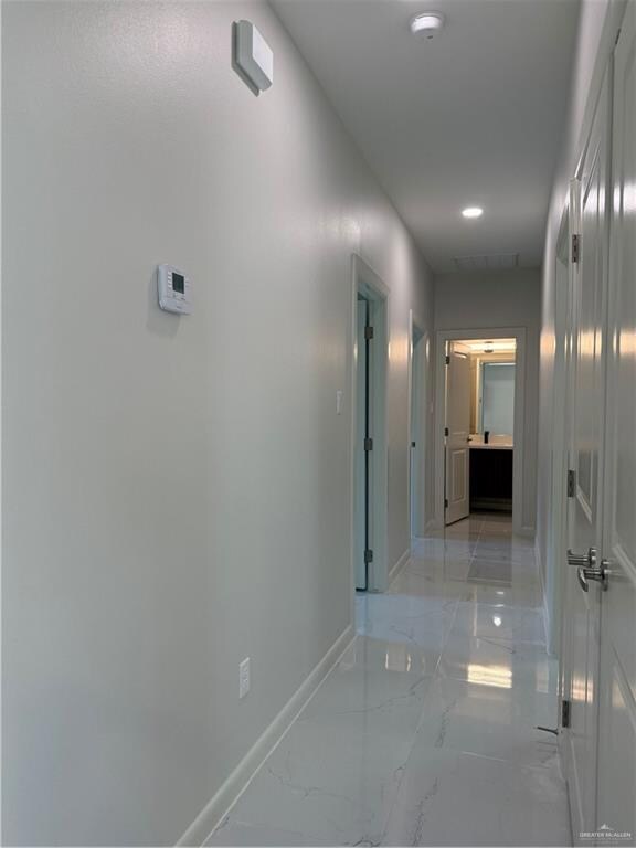 Hallway, laundry closet