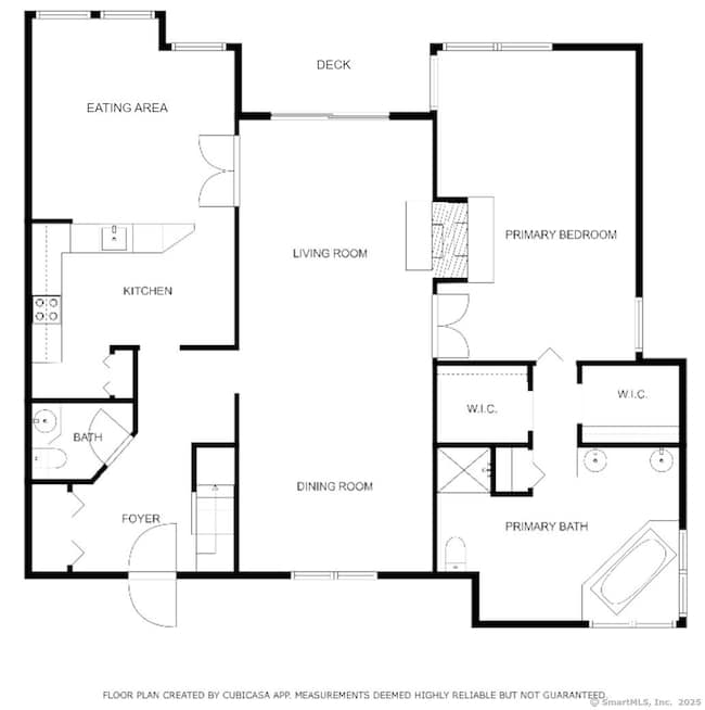 Main floor layout - not to scale.