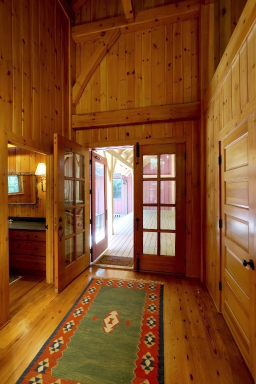 Entry foyer from Dog Trot