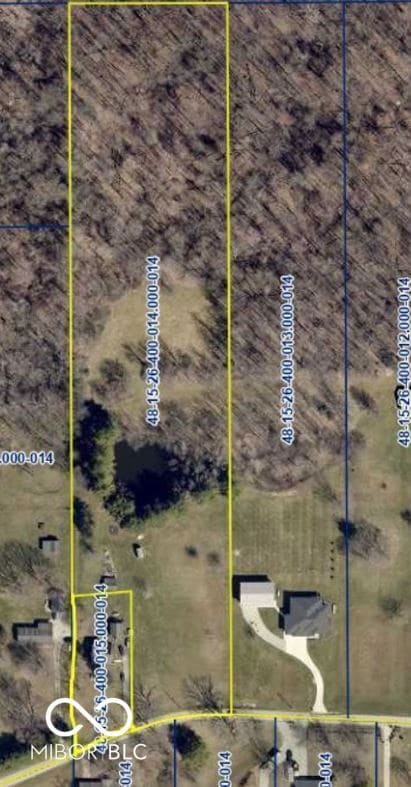 Screenshot of packaged parcels highlighted in yellow from public records