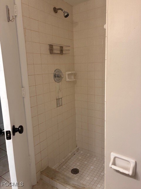 Bathroom featuring a stall shower