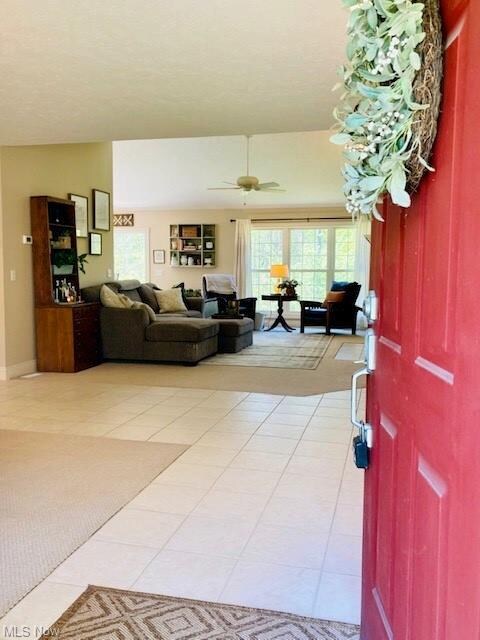 Enter into the Great room with vaulted ceilings