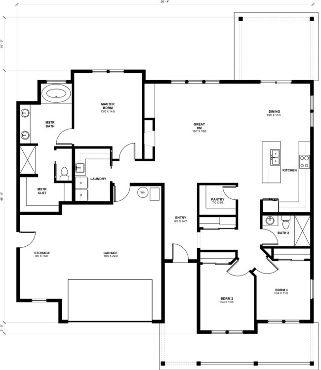 PONDEROSA ARCHITECTURAL FLOOR PLAN