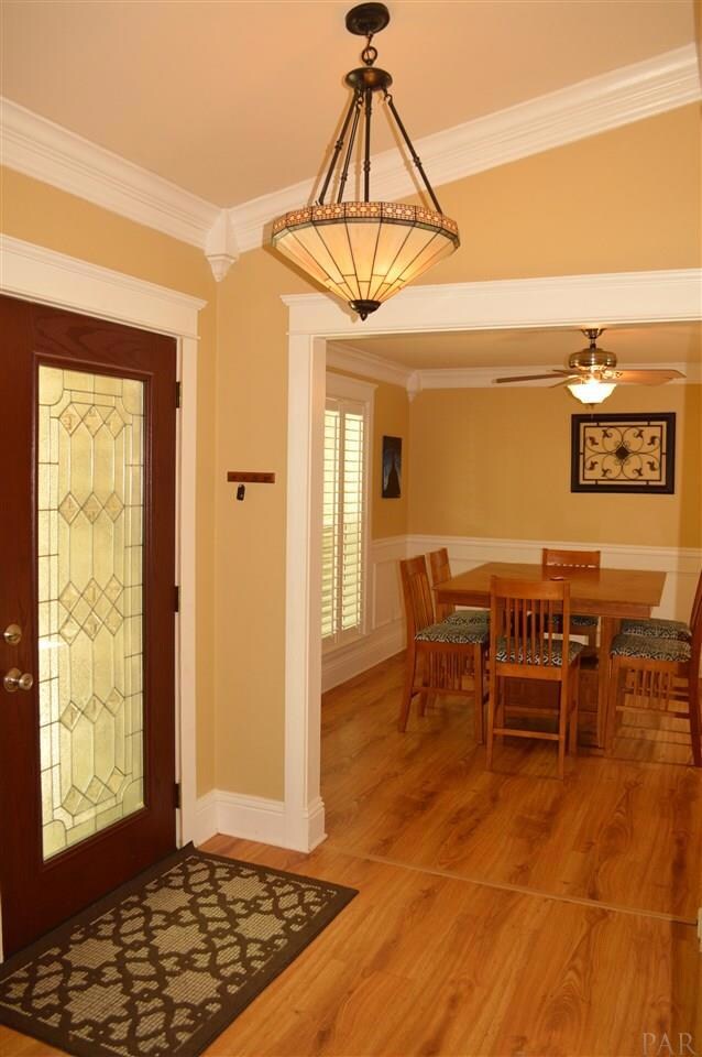Here's a view of the foyer & formal dining room.