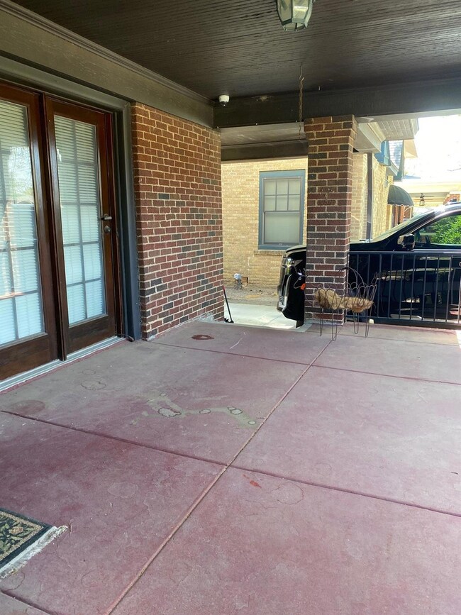 View of front porch