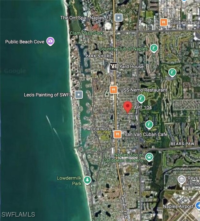 Location of APT 104 Pinned- In the heart of Naples!