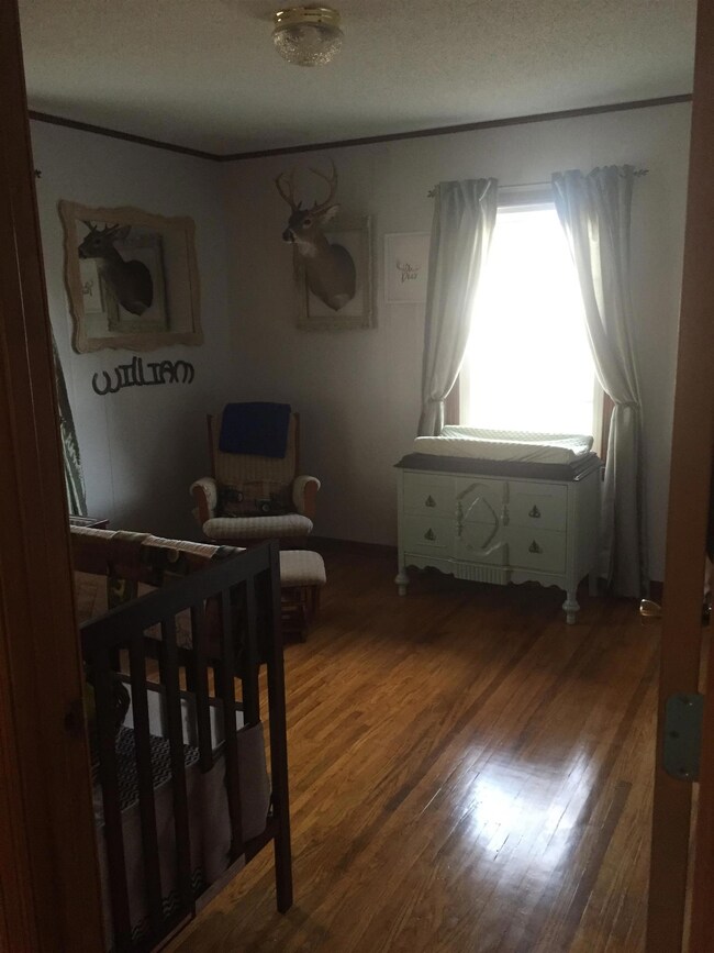 Bedroom #2 nice size with hardwood floors