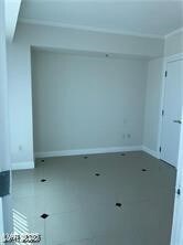 Empty room with baseboards