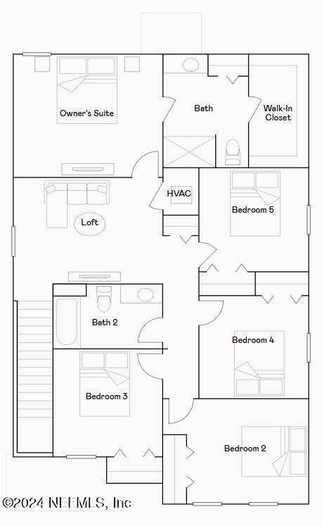 Edison Second Floor plan