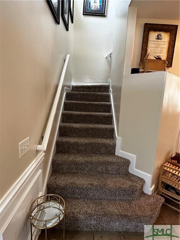 Stair to the second floor