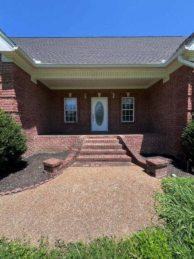 A grand entry to your new home at the road and the front door