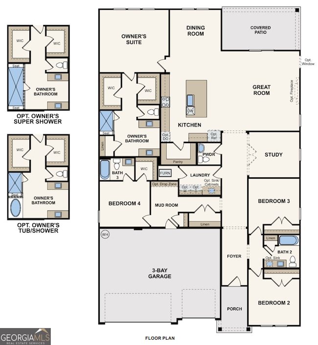Kenai Floor Plan - 4 Bed, 3.5 Bath, 3 Car Garage 2