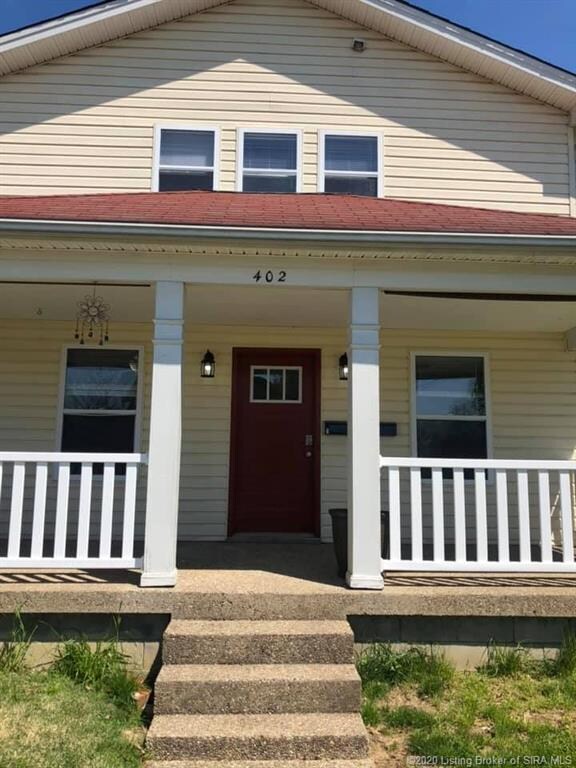 Large front porch.