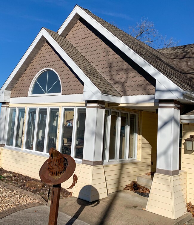 front of the house