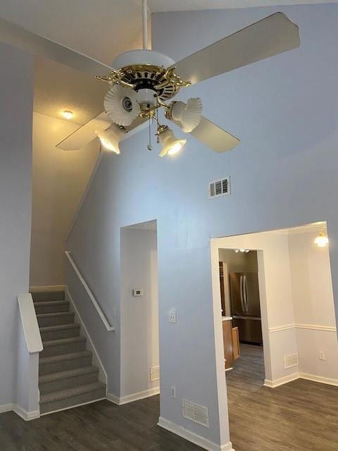 Downstairs Open Plan with High Ceiling