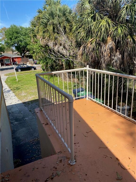 Upstairs patio