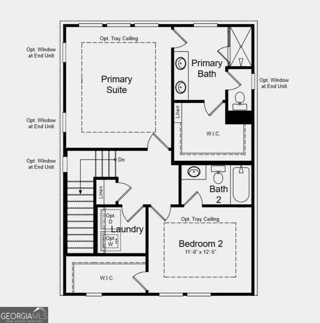 Second Floor Plan - Structural options added inclu