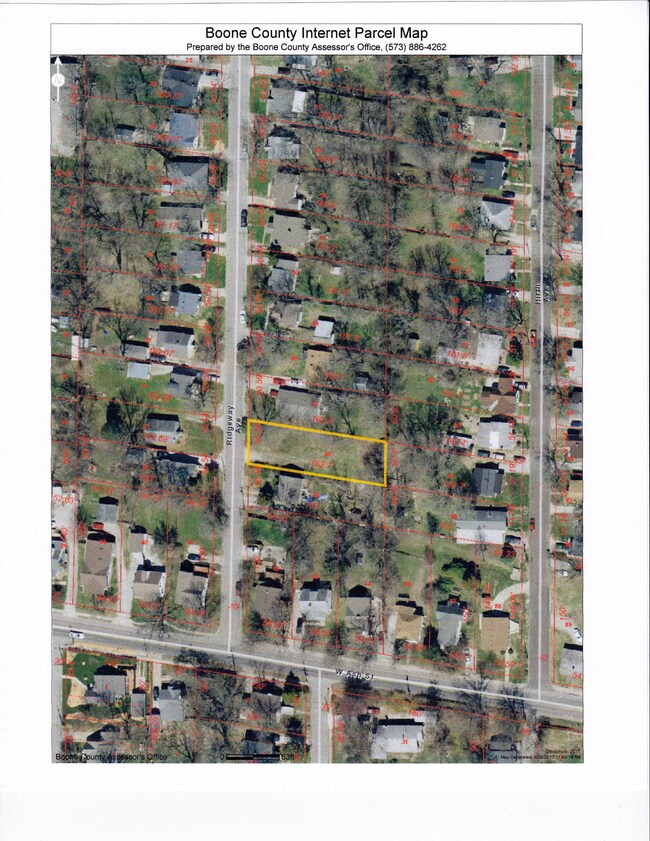 208 Ridgeway Ave - Assessors map