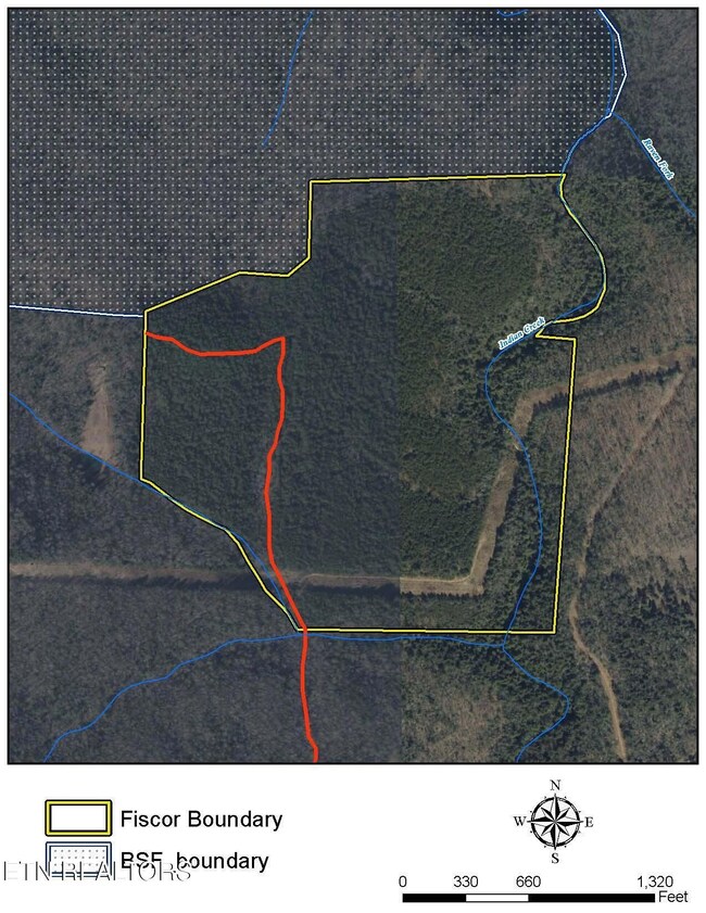 Indian Creek aerial Map