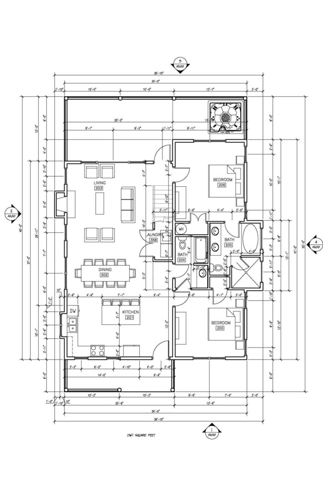 4 bed-NO-BASE-MAIN LEVEL PLAN
