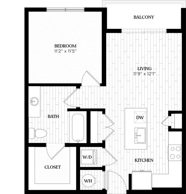 Actual floor plan for A1