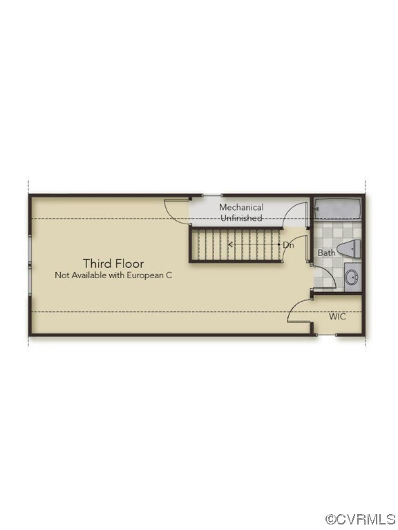 THIRD FLOOR - This home includes the finished thir