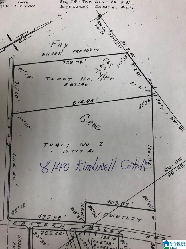 12.77 acres on corner of Eastern Valley Road and K