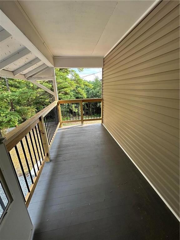 Covered balcony