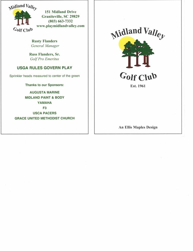 Midland Vally Golf Scorecard Front_20230