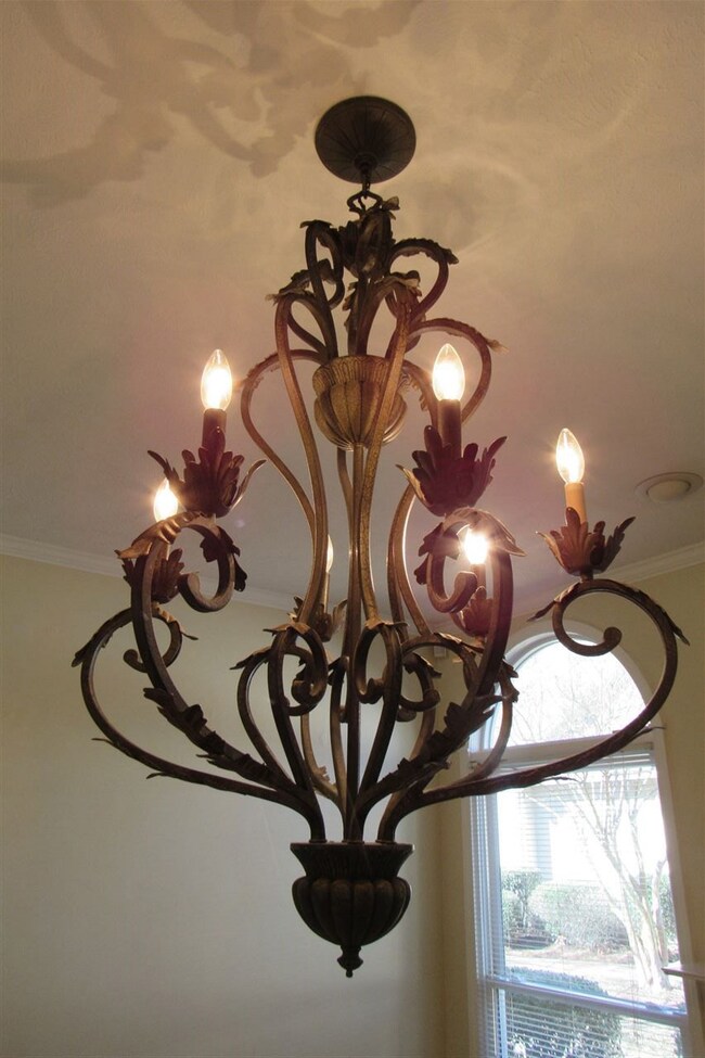 Beautiful Light Fixture in Living Room